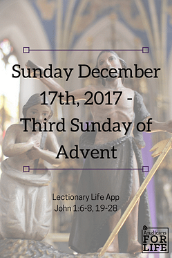 John the Baptist Lectionary Life Teaching Dec 17th 3rd Sun of Advent