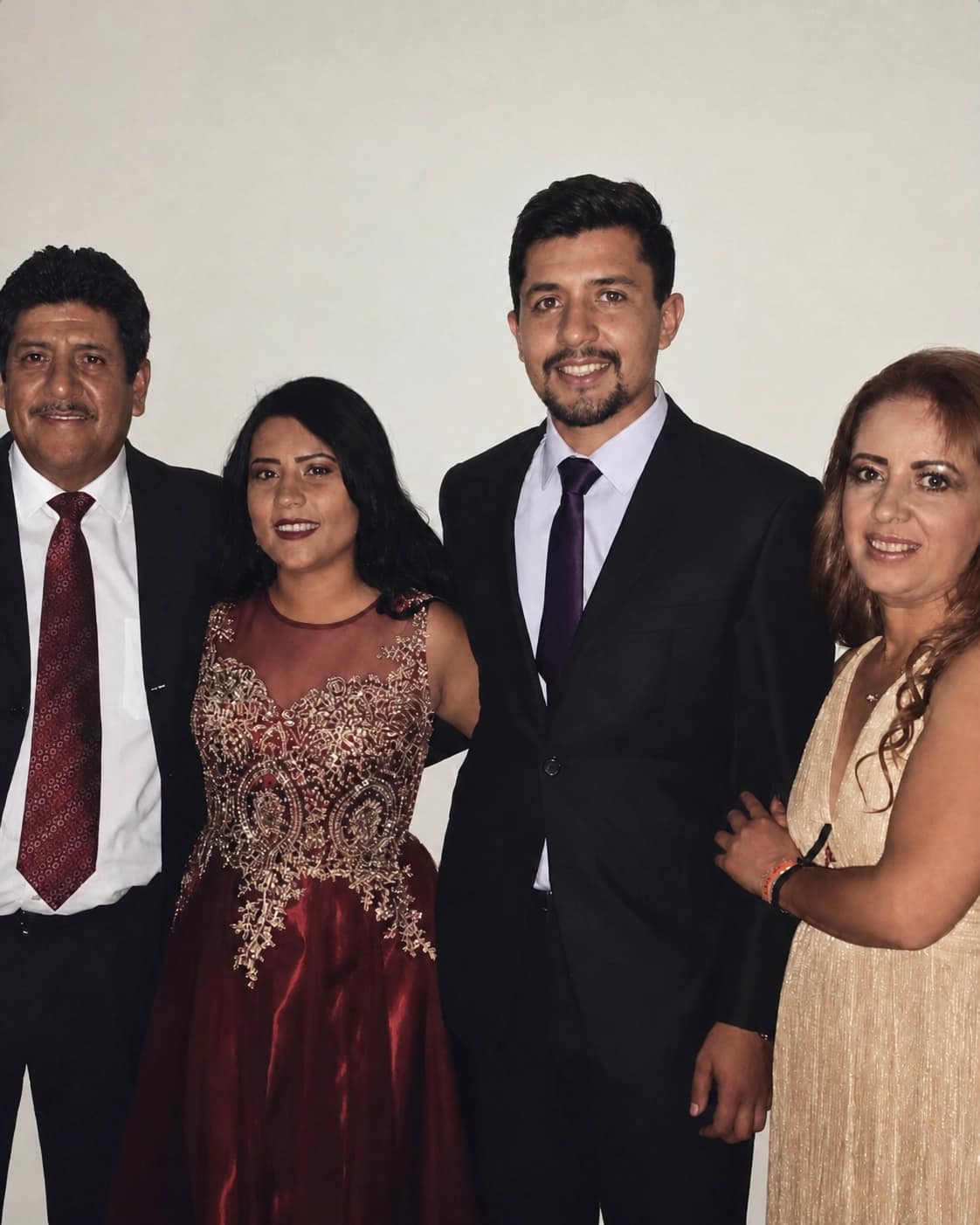 Family dressed up