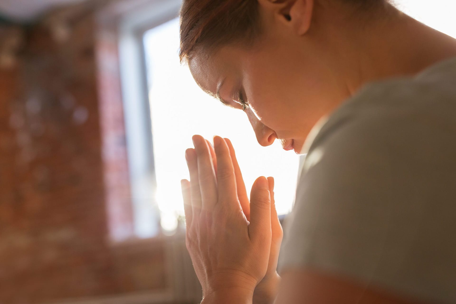 Woman praying