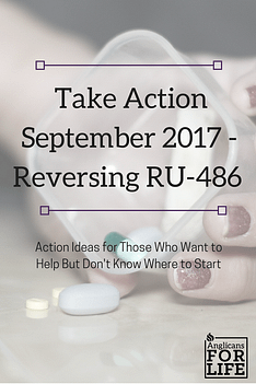 Take Action Reversing RU-486 Abortion pill Sept 2017