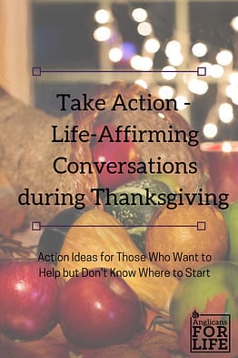 life-affirming Thanksgiving take action blog