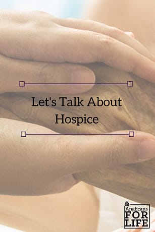 hospice let's talk about blog post pin